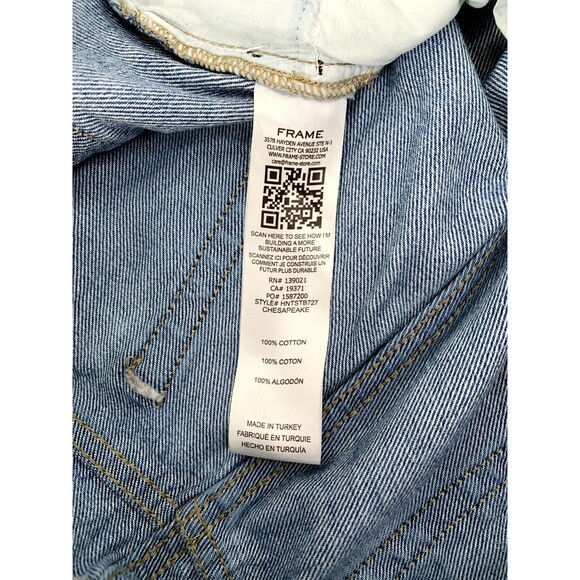 Frame High & Tight Straight Jeans Women’s 29 Blue High Rise Cotton Denim - Picture 6 of 13
